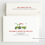 "Party Parade" - Children's Birthday Party Invitations in Cream by Michelle Taylor - FREE Recipient Addressing