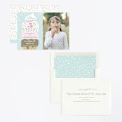 "Ice Cream Cone" - Children's Birthday Party Invitations in Frozen by Alethea and Ruth - Assembled