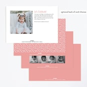 "Three Little Kittens" - Children's Birthday Party Invitations in Blush by Olivia Raufman - Back of Card Options