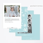 "Wintery" - Children's Birthday Party Invitations in Frost by JeAnna Casper - Back of Card Options