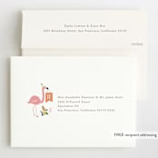 "Let's flamingle!" - Children's Birthday Party Invitations in Cotton Candy by Jennifer Wick - FREE Recipient Addressing