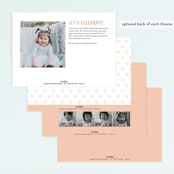 "Whole Brunch" - Children's Birthday Party Invitations in Strawberry Yogurt by Erica Krystek - Back of Card Options