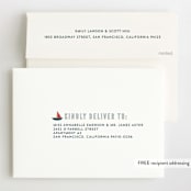 "Sail-ebrate" - Children's Birthday Party Invitations in Lagoon by Jessica Voong - FREE Recipient Addressing