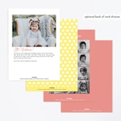 "Daisy Smiles" - Children's Birthday Party Invitations in Petal by Baumbirdy - Back of Card Options