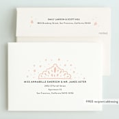 "Calling All Princesses" - Children's Birthday Party Invitations in Blush by Half Pint Studio - FREE Recipient Addressing