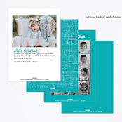 "Shark Attack Pool Party" - Children's Birthday Party Invitations in Pool by iamtanya - Back of Card Options