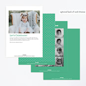 "Number One Bug" - Children's Birthday Party Invitations in Jade by Eve Schultz - Back of Card Options