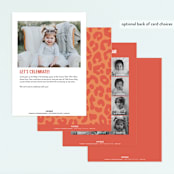 "Animal Stack" - Children's Birthday Party Invitations in Peach by Jessie Steury - Back of Card Options