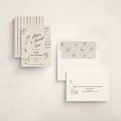 "Sweets & Treats" - Children's Birthday Party Invitations in Licorice by Sarah Rosenthal - Assembled