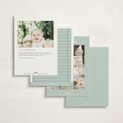 "guest check" - Children's Birthday Party Invitations in Mint by Jennifer Lew - Back of Card Options