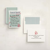 "guest check" - Children's Birthday Party Invitations in Mint by Jennifer Lew - Assembled