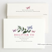 "butterfly kisses" - Children's Birthday Party Invitations in Petal by Karidy Walker - FREE Recipient Addressing
