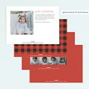 "Lumber Bears" - Children's Birthday Party Invitations in Kraft by Jennifer Wick - Back of Card Options
