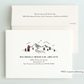 "Lumber Bears" - Children's Birthday Party Invitations in Kraft by Jennifer Wick - FREE Recipient Addressing