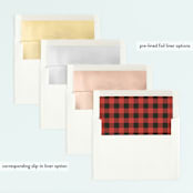 "Lumber Bears" - Children's Birthday Party Invitations in Kraft by Jennifer Wick - Envelope Liner Options