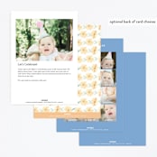"Daisy Chains" - Children's Birthday Party Invitations in Olive Tree by Sarah Knight - Back of Card Options