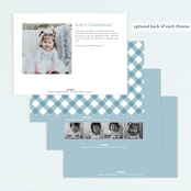 "Down by the farm" - Children's Birthday Party Invitations in Rainbow by Hudson meet Rose - Back of Card Options