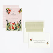 "Garden Party Joy" - Children's Birthday Party Invitations in Rouge by frances mathys - Assembled