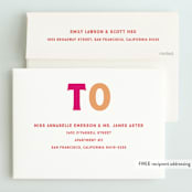 "The Big One" - Children's Birthday Party Invitations in Rose by Baumbirdy - FREE Recipient Addressing