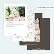 "pencil sketch" - Children's Birthday Party Invitations in Autumn by Anastasia Makarova - Back of Card Options