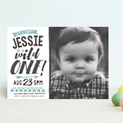 "Wild" - Children's Birthday Party Invitations in Pool by Jessie Steury - Front