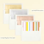 "Double Rainbow Scoop" - Children's Birthday Party Invitations in Sherbert by Baumbirdy - Envelope Liner Options