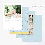 "Disney's Winnie the Pooh in the Wood" - Children's Birthday Party Invitations in Sky by Becky Nimoy - Back of Card Options
