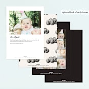 "Forest Friends" - Children's Birthday Party Invitations in Sephia by Anastasia Makarova - Back of Card Options