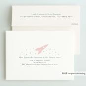 "Little Retro Astronaut" - Children's Birthday Party Invitations in Mint by Maria Alou - FREE Recipient Addressing