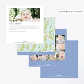 "Tea Party With Animals" - Children's Birthday Party Invitations in Frost by Shannon Chen of Four Wet Feet Studio - Back of Card Options