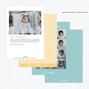 "Woodland Friends Celebration" - Children's Birthday Party Invitations in Seafoam by Brandy Folse - Back of Card Options