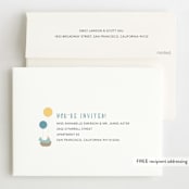 "Woodland Friends Celebration" - Children's Birthday Party Invitations in Seafoam by Brandy Folse - FREE Recipient Addressing