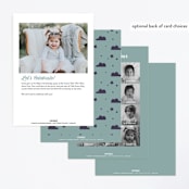 "Retro Camper" - Children's Birthday Party Invitations in Midnight by Hudson meet Rose - Back of Card Options