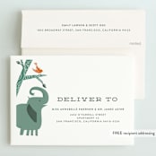 "Woodland Celebration" - Children's Birthday Party Invitations in Forest by Ana de Sousa - FREE Recipient Addressing