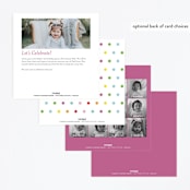 "Colorful Party" - Children's Birthday Party Invitations in Coral by heythird - Back of Card Options