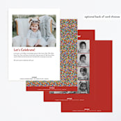 "sprinkles" - Children's Birthday Party Invitations in Vanilla by Jessie Steury - Back of Card Options