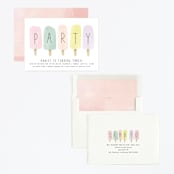 "sweet fun in the sun" - Children's Birthday Party Invitations in Rainbow by Karidy Walker - Assembled
