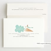 "Animal Party" - Children's Birthday Party Invitations in Frost by Grace Kreinbrink - FREE Recipient Addressing