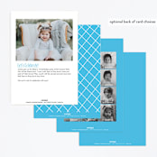 "Party like a pineapple" - Children's Birthday Party Invitations in Blue Hawaiian by Karidy Walker - Back of Card Options
