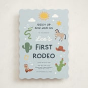 "my friendly rodeo" - Children's Birthday Party Invitations in Sky by peetie design - Front