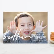 "usual" - Children's Birthday Party Invitations in Snow by Jd Ptlo - Front