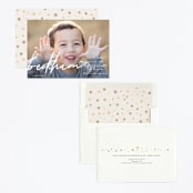 "usual" - Children's Birthday Party Invitations in Snow by Jd Ptlo - Assembled