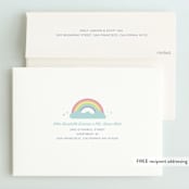 "Pastel Rainbow Sparkles" - Children's Birthday Party Invitations in Mint by Maria Alou - FREE Recipient Addressing