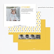 "Balloon Fun" - Children's Birthday Party Invitations in Sunshine by Olivia Raufman - Back of Card Options