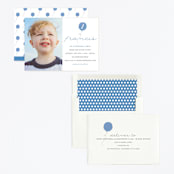 "It's my party" - Children's Birthday Party Invitations in Denim by Sara Hicks Malone - Assembled
