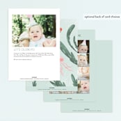 "Treasures of the Sea" - Children's Birthday Party Invitations in Aquamarine by Grae - Back of Card Options