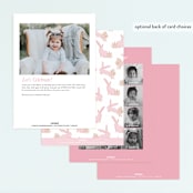 "Some Bunny" - Children's Birthday Party Invitations in Peony by Julie Murray - Back of Card Options
