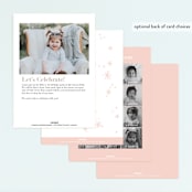 "Elephant Fairy" - Children's Birthday Party Invitations in Taffy by Hannah Williams - Back of Card Options