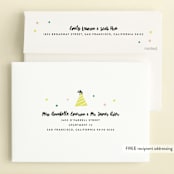 "Party Sloth" - Children's Birthday Party Invitations in Emerald by Melissa Egan of Pistols - FREE Recipient Addressing