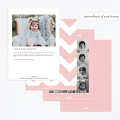 "Wild Cactus" - Children's Birthday Party Invitations in Blush by Baumbirdy - Back of Card Options